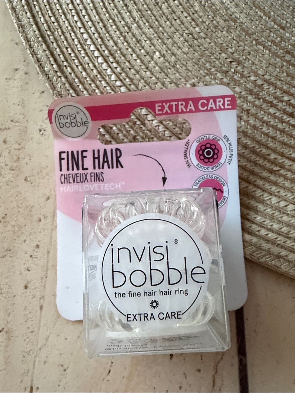 invisibobble Extra Care Fine Hair Rings - Clear White